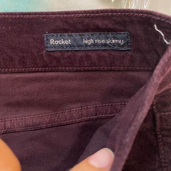 Citizens Of Humanity Burgundy Rocket High Rise Skinny Jeans - Picture 11 of 13